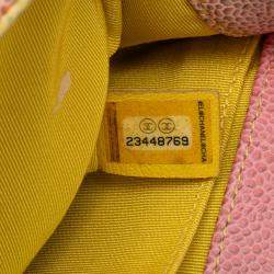 Pre Owned Chanel Multicolor Old Medium Quilted Caviar Rainbow Boy Flap