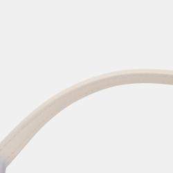 Pre Owned Chanel Pink/White Lambskin La Pausa Coco Lifesaver Round Bag