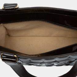 Pre Owned Chanel Brown CC Chocolate Bar Patent Shoulder Bag