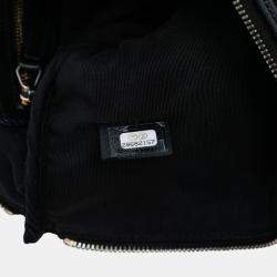Pre Owned Chanel Black Medium Quilted Caviar Boy O Case Clutch