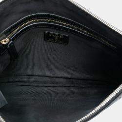 Pre Owned Chanel Black Medium Quilted Caviar Boy O Case Clutch