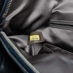 Pre Owned Chanel Navy Blue Calfskin Lady Braid Shoulder Bag