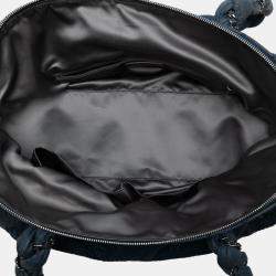 Pre Owned Chanel Navy Blue Calfskin Lady Braid Shoulder Bag