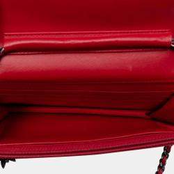 Pre Owned Chanel Multicolor CC Quilted Tweed Wallet On Chain