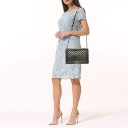 Pre Owned Chanel Black Quilted Aged Leather Classic 227 Reissue 2.55 Flap Bag