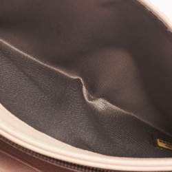 Pre Owned Chanel Pink Camellia Embossed Leather Continental Wallet