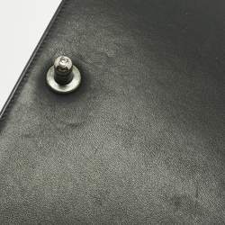 Pre Owned Chanel Black Quilted Leather New Medium Boy Flap Bag