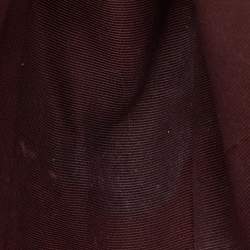 Pre Owned Chanel Black Chevron Leather Medium Boy Flap Bag