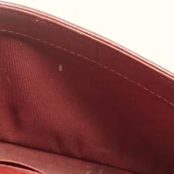 Pre Owned Chanel Red Quilted Leather Medium Chain Around Boy Flap Bag