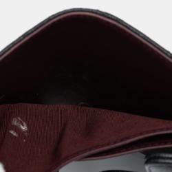 Pre Owned Chanel Black CC Quilted Caviar Compact Flap Wallet