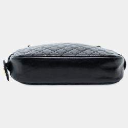 Pre Owned Chanel CC Quilted Lambskin Chain Camera Bag
