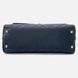 Pre Owned Chanel Coco Handle Black Caviar Leather Size 29