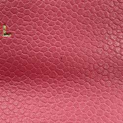 Pre Owned Chanel Matelasse Bifold Wallet Card Case Pink Caviar Leather