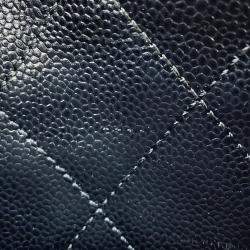 Pre Owned Chanel One Belt Black Caviar Leather