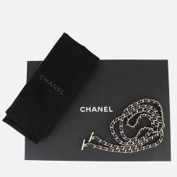 Pre Owned Chanel Hobo Chain Shoulder Navy Caviar Leather