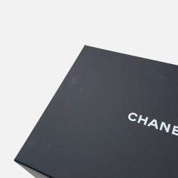 Pre Owned Chanel Matelasse 2Way Vanity Case Black Lambskin
