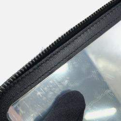 Pre Owned Chanel Matelasse 2Way Vanity Case Black Lambskin