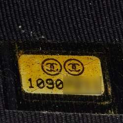 Pre Owned Chanel Black Patent Leather CC Card Case