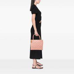 Pre Owned Chanel Pink Caviar Medallion Tote