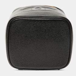 Pre Owned Chanel Black CC Caviar Vanity Bag