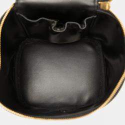 Pre Owned Chanel Black CC Caviar Vanity Bag