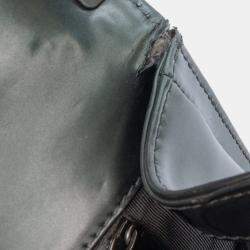 Pre Owned Chanel Green Old Medium Metallic Lambskin Boy Reverso Flap