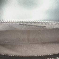 Pre Owned Chanel Green Old Medium Metallic Lambskin Boy Reverso Flap