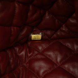 Pre Owned Chanel Cream Medium Lambskin Coco Cocoon Tote