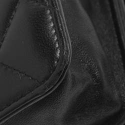 Pre Owned Chanel Black Quilted Leather CC Wallet On Chain