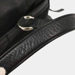Pre Owned Chanel Black Calfskin Choco Bar Handbag