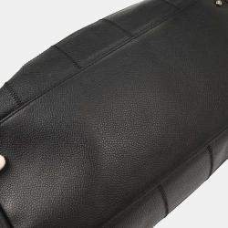 Pre Owned Chanel Black Calfskin Choco Bar Handbag