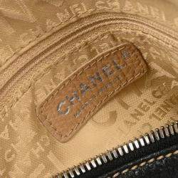 Pre Owned Chanel Black Calfskin Handbag