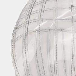 Pre Owned Chanel Clear PVC Chevron Tote Handbag