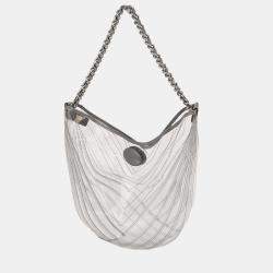 Pre Owned Chanel Clear PVC Chevron Tote Handbag