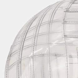 Pre Owned Chanel Clear PVC Chevron Tote Handbag