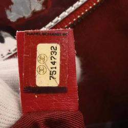 Pre Owned Chanel Navy Silver Canvas No.5 Choco Bar Tote Handbag