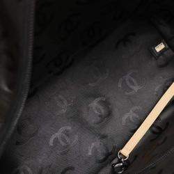 Pre Owned Chanel Beige Calfskin Cambon Ligne Tote Handbag