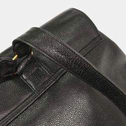 Pre Owned Chanel Black Calfskin Triple CC Backpack