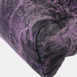 Pre Owned Chanel Purple Denim Chanel 31 Shopping Bag 2way Handbag