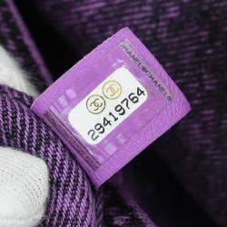 Pre Owned Chanel Purple Denim Chanel 31 Shopping Bag 2way Handbag