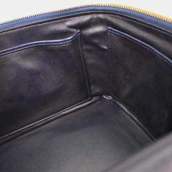 Pre Owned Chanel Blue Denim Vanity 2way Handbag