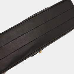 Pre Owned Chanel Black Calfskin Choco Bar Shoulder Bag