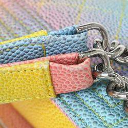 Pre Owned Boy Chanel Pastel Color Calfskin Mini Shoulder Bag