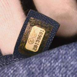 Pre Owned Chanel Blue Denim Medium Deauville 2way Tote Bag