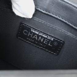 Pre Owned Chanel Black Calfskin 2way Handbag