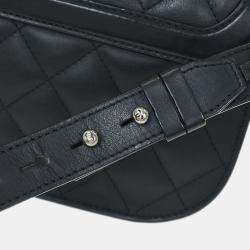 Pre Owned Chanel Black Calfskin 2way Handbag