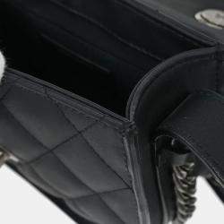 Pre Owned Chanel Black Calfskin 2way Handbag