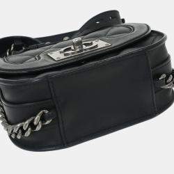 Pre Owned Chanel Black Calfskin 2way Handbag