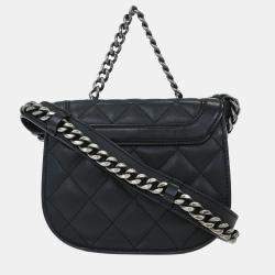 Pre Owned Chanel Black Calfskin 2way Handbag