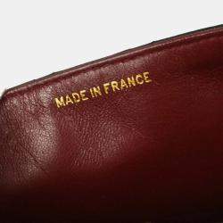 Pre Owned Chanel Black Lambskin Mini Classic Square Flap Shoulder Bag